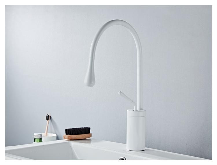 Raffeto - Messing-Schwanenhals-Badezimmerarmatur